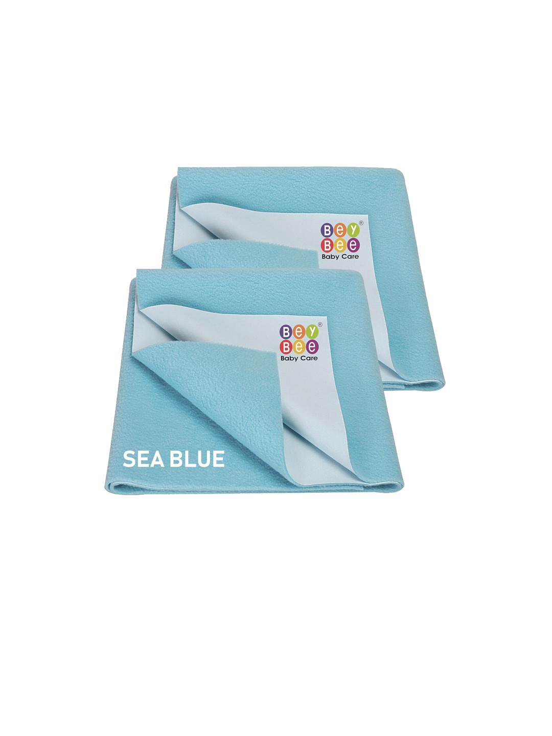 

BeyBee Set of 2 Blue Quick Dry Baby Bed Protector Waterproof Mattress