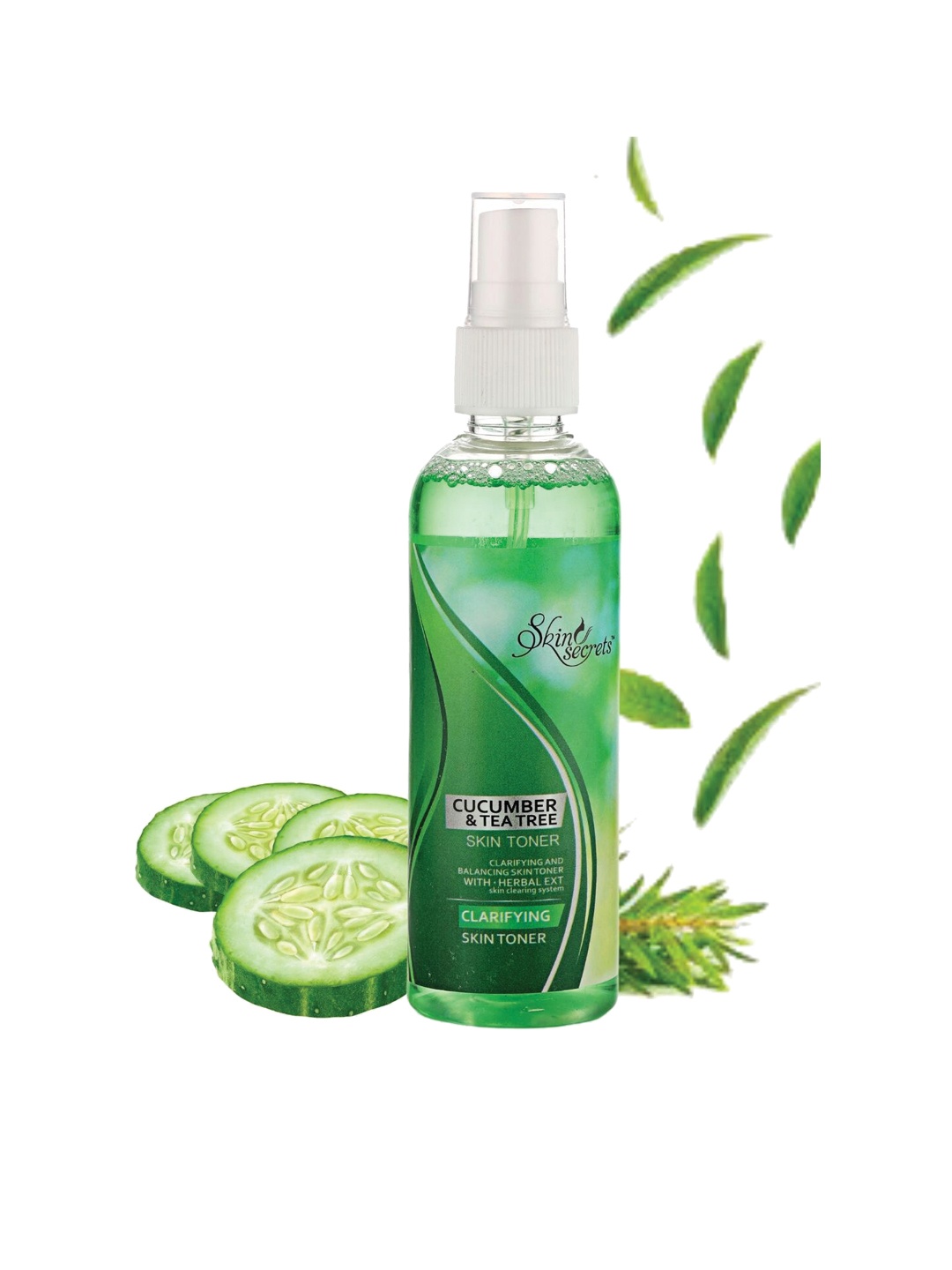 

Skin Secrets Cucumber & Tea Tree Toner - 100ml, Green