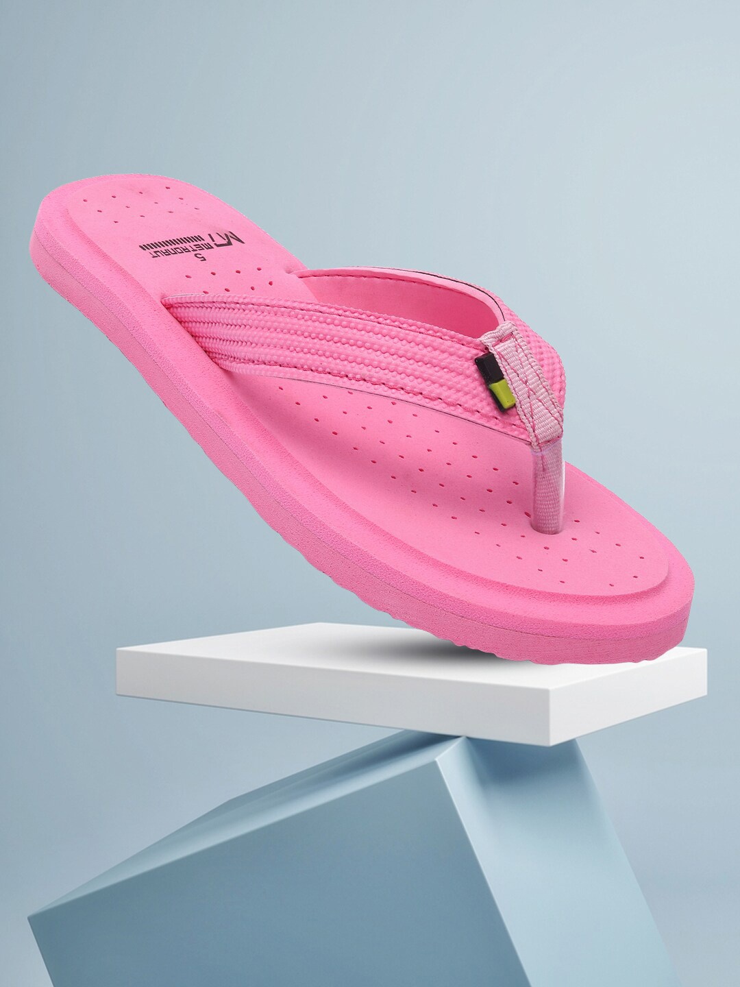 

M7 by Metronaut Women Pink Rubber Thong Flip-Flops