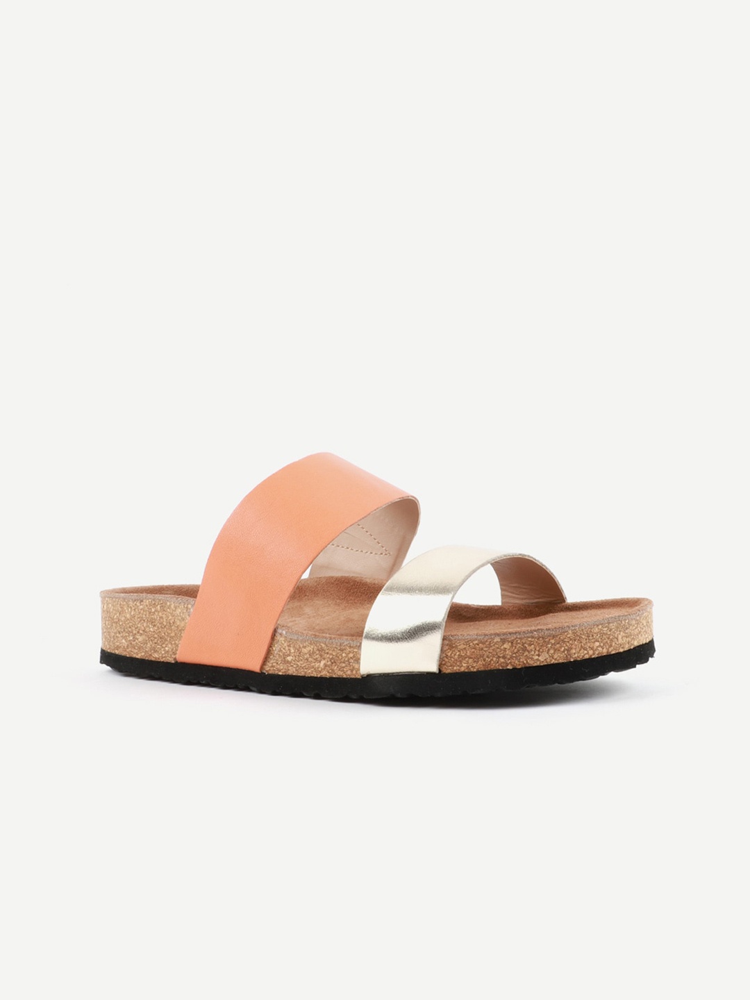 

Carlton London Women Orange Colourblocked Open Toe Flats
