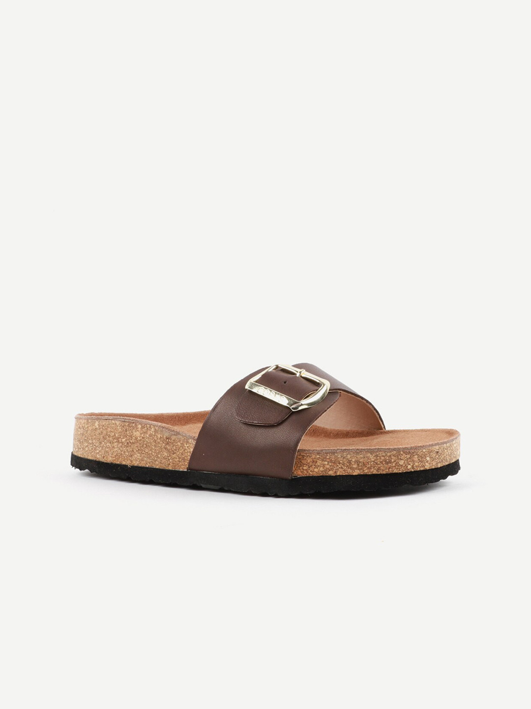 

Carlton London Women Brown Open Toe Flats with Buckles