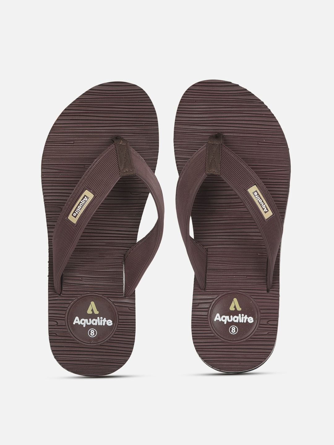 

Aqualite Men Brown Thong Flip-Flops