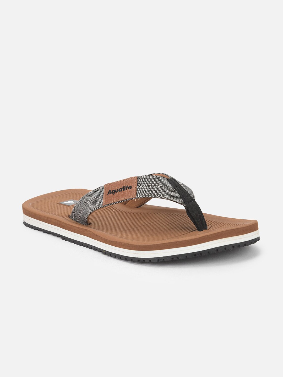 

Aqualite Men Tan & White Slip-On