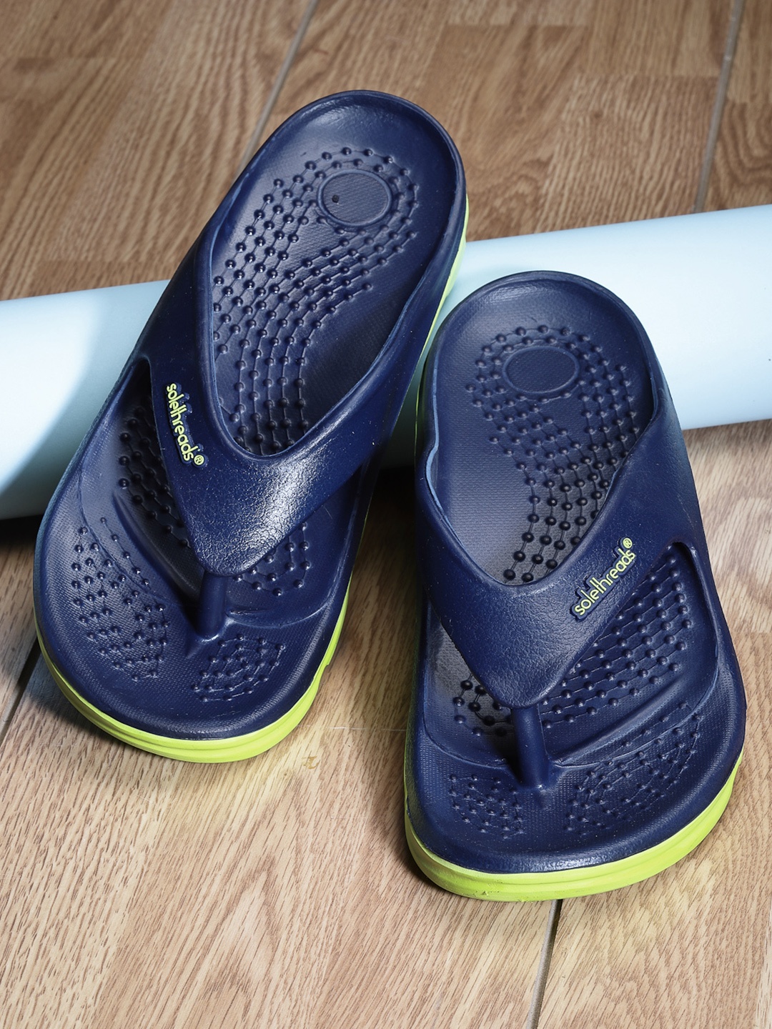 

Solethreads Men Navy Blue Thong Flip-Flops