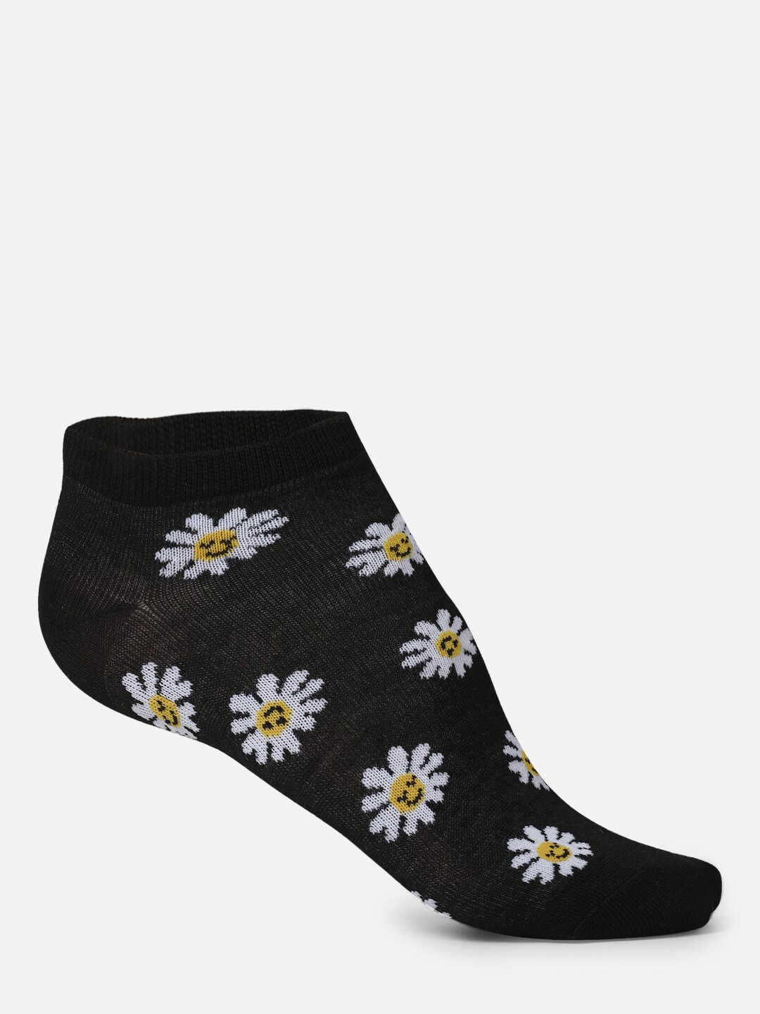 

FOREVER 21 Women Black Patterned Ankle Length Socks