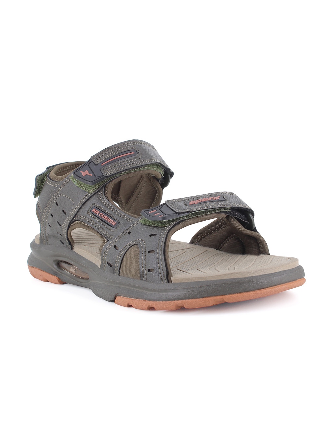 

Sparx Men Olive Green Solid Sports Sandals
