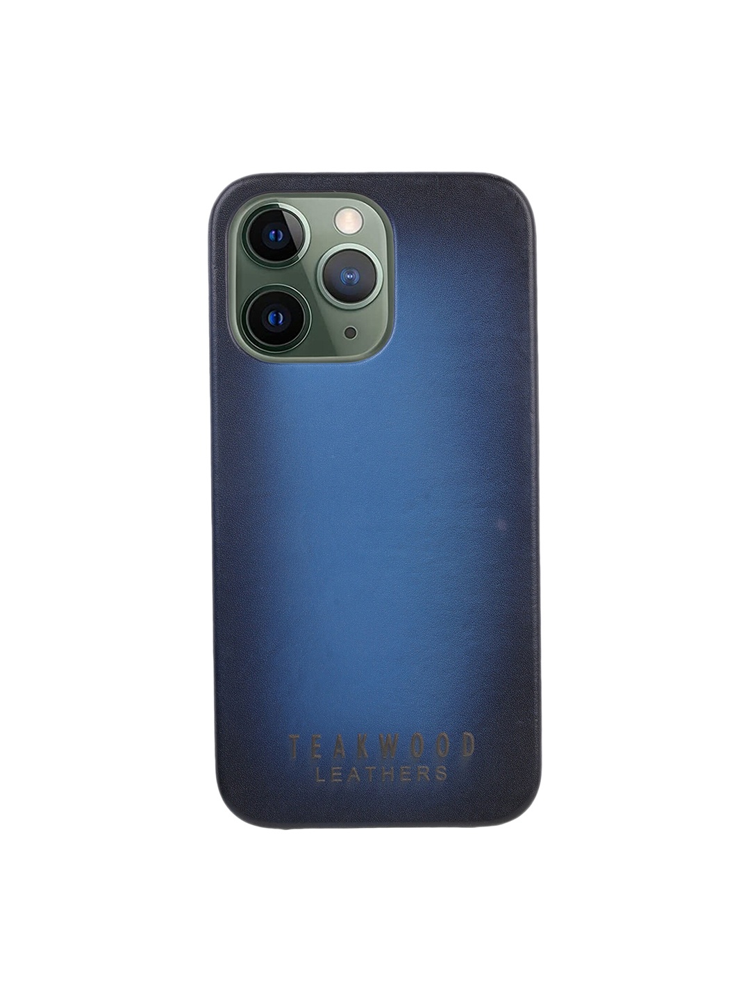 

Teakwood Leathers Blue Solid Leather iPhone 13 Pro/12 Pro Phone Case