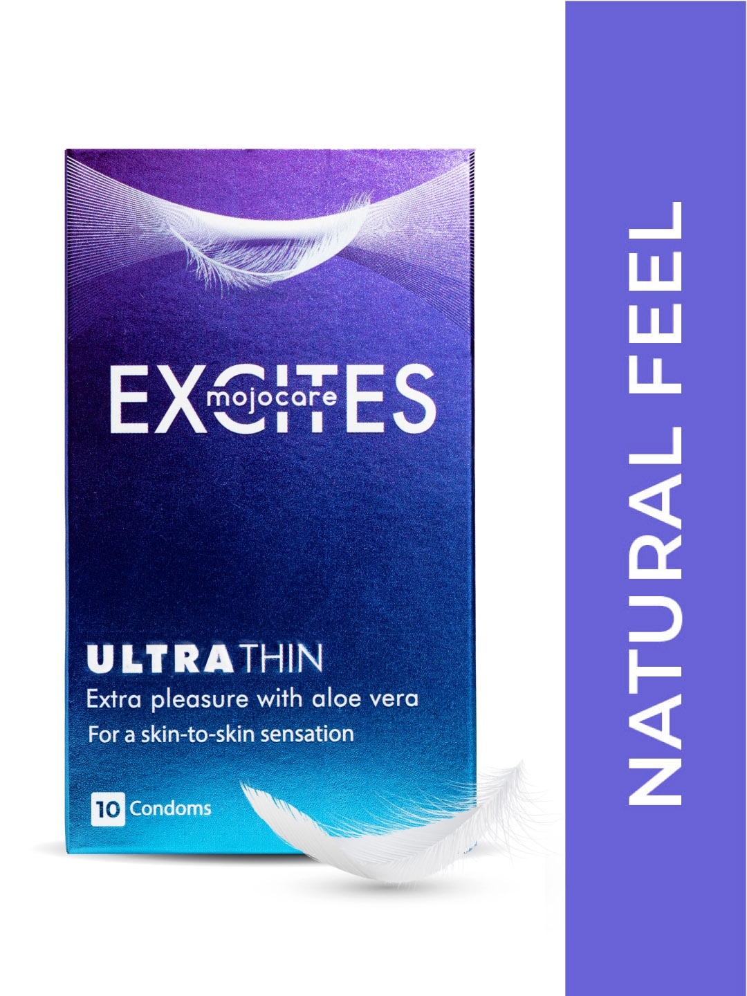

Mojocare Excites Ultra Thin Condoms - 10 Pcs, Blue