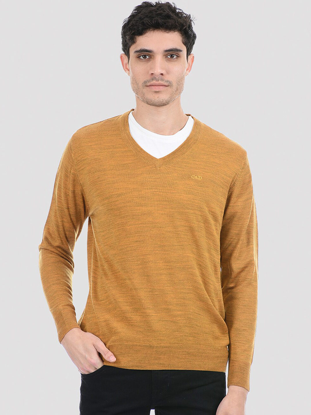 

Cloak & Decker by Monte Carlo Men Tan Pullover