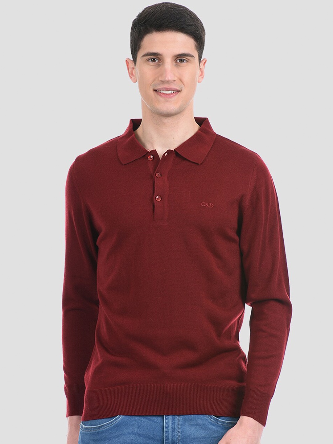 

Cloak & Decker by Monte Carlo Men Maroon Pullover