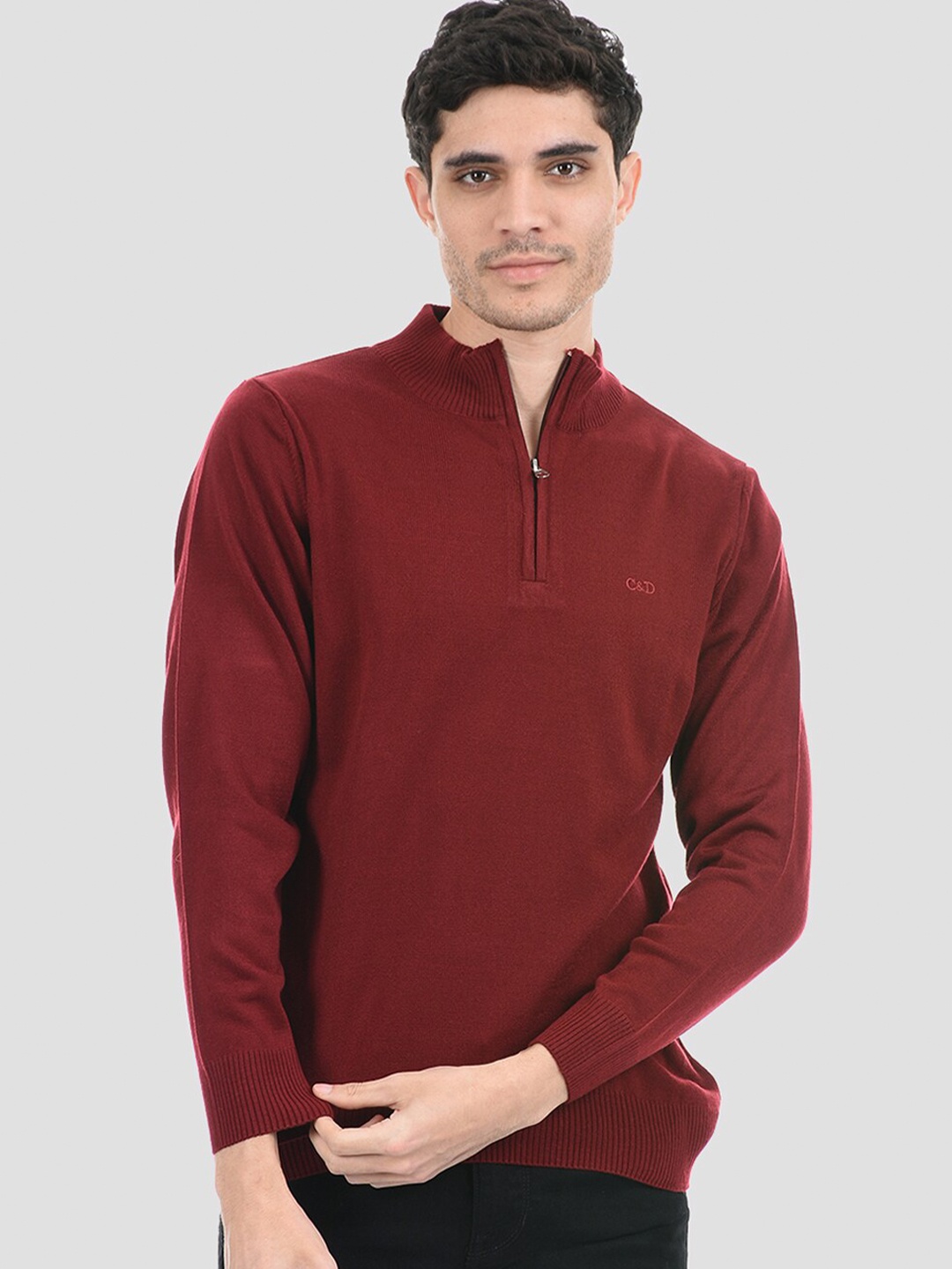

Cloak & Decker by Monte Carlo Men Maroon Pullover