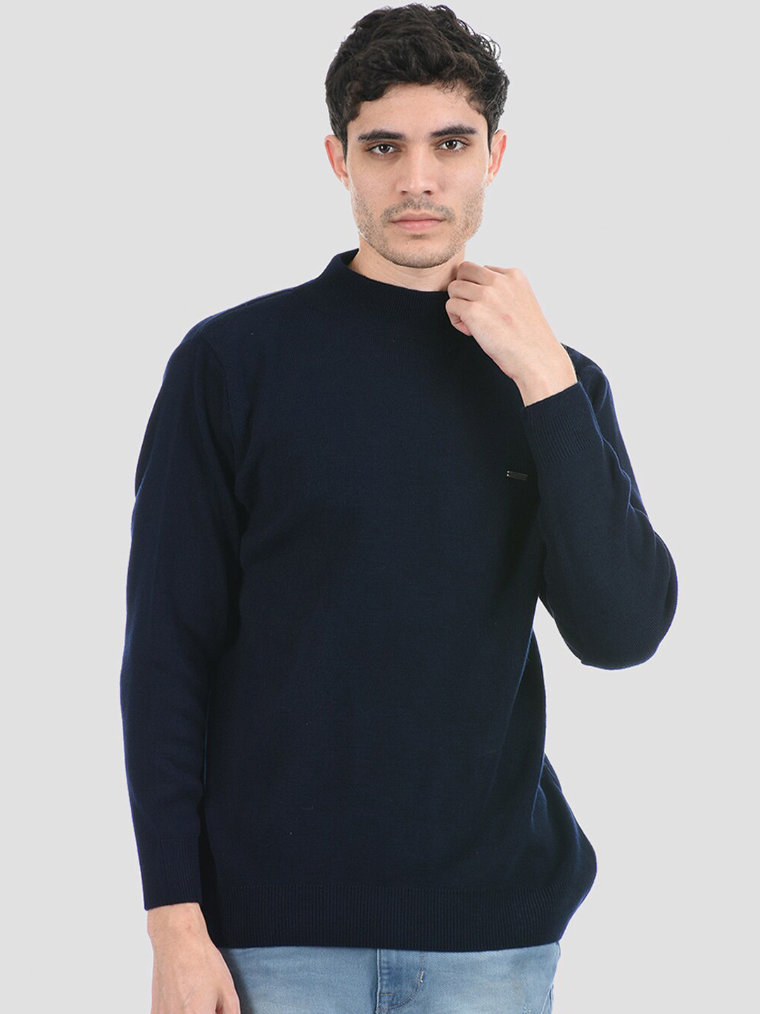 

Cloak & Decker by Monte Carlo Men Navy Blue Acrylic Pullover