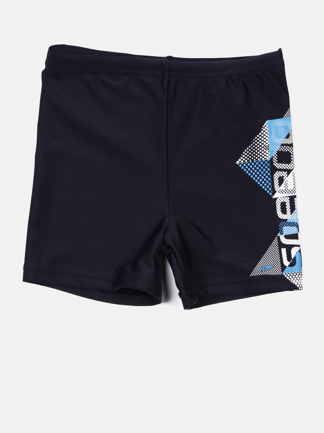 

Speedo Boys Navy Printed Swim Shorts 8055558572, Navy blue