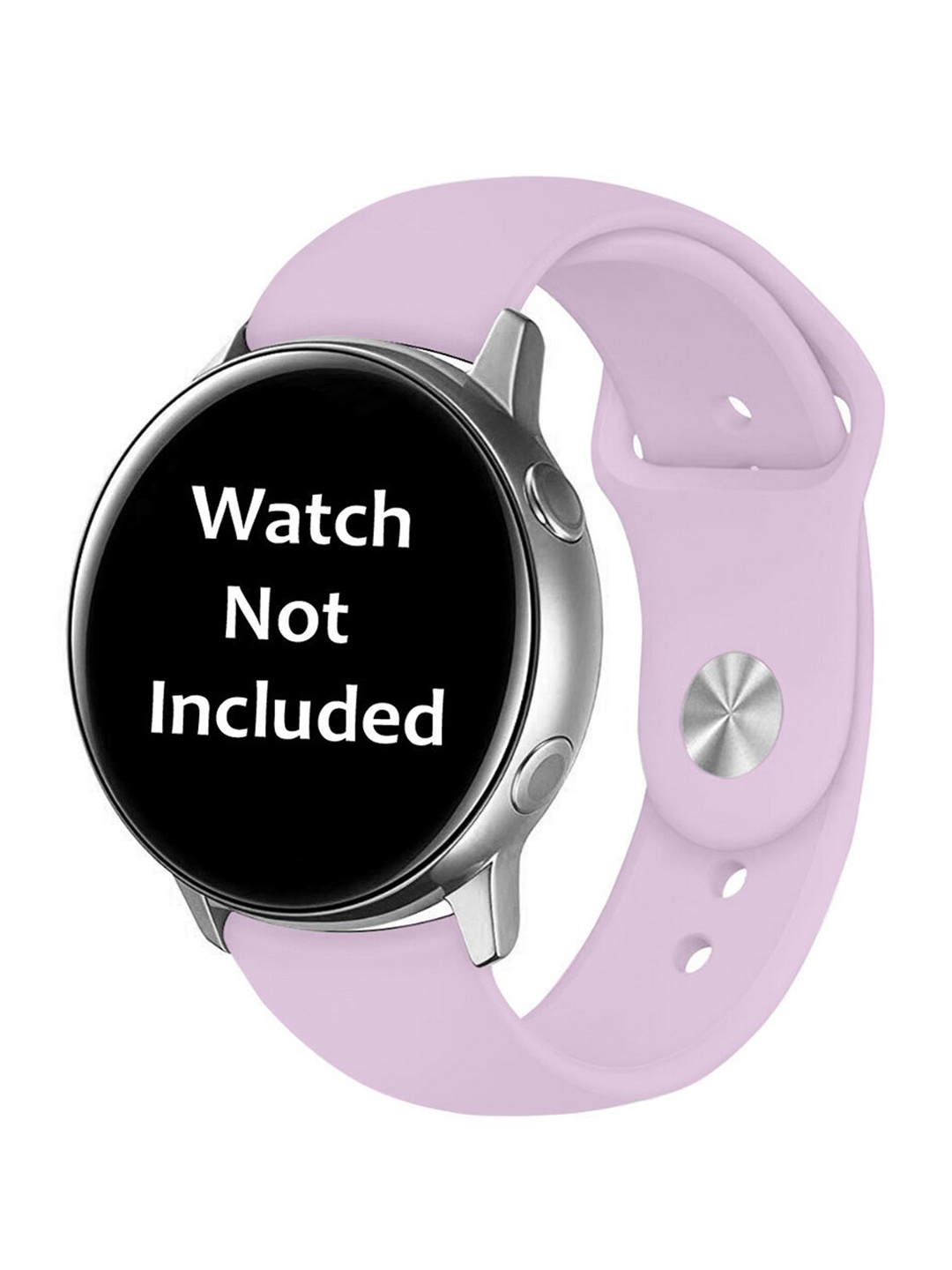 

MUTAQINOTI Unisex Purple Solid Silicone Watch Straps