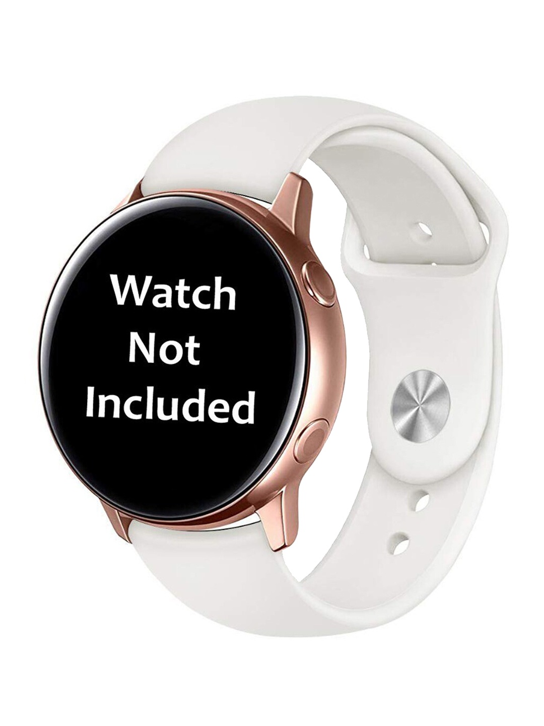 

MUTAQINOTI White Solid Smartwatch Strap