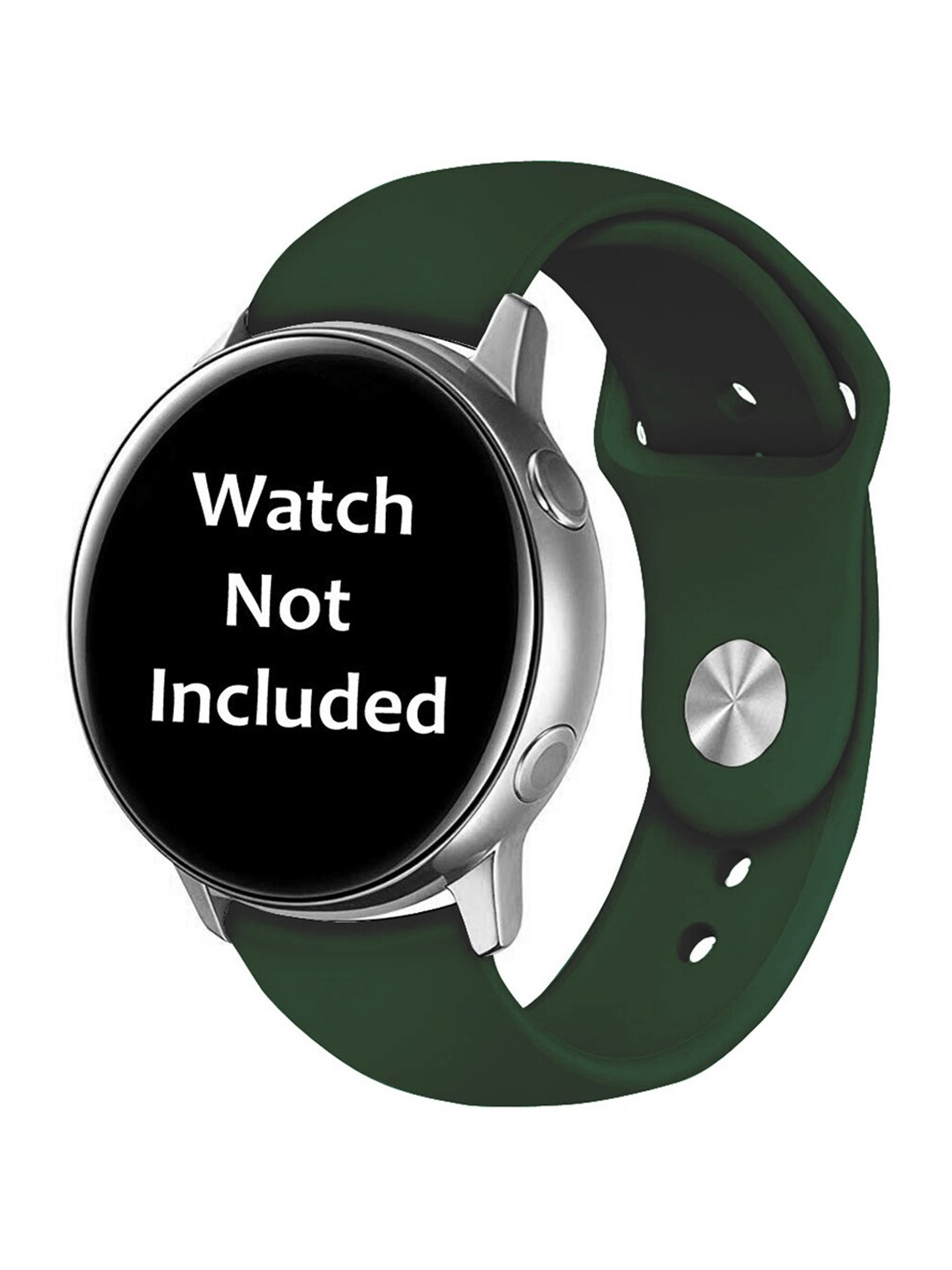

MUTAQINOTI Olive-Green Solid Smartwatch Strap