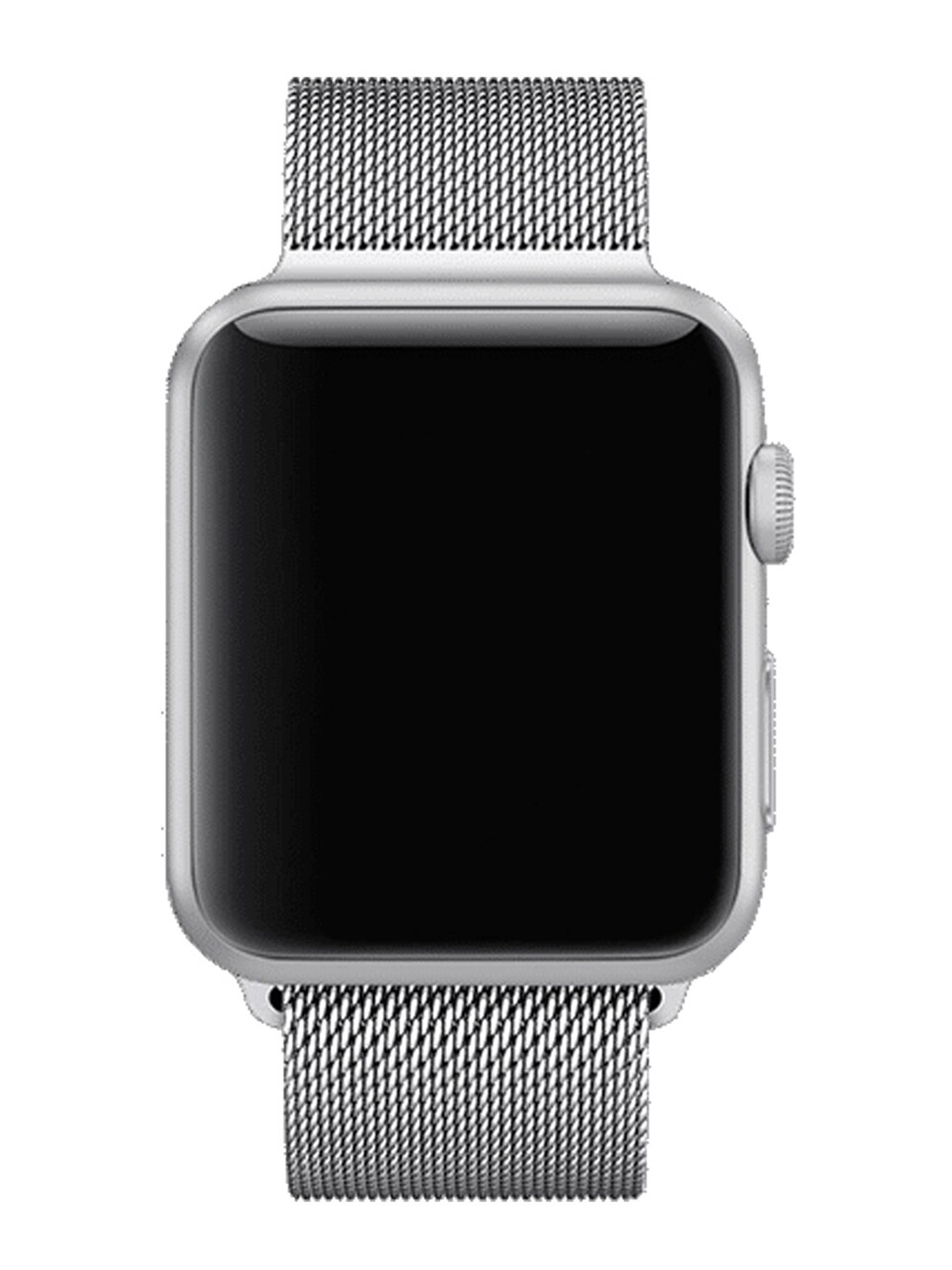 

MUTAQINOTI Silver-Toned Stainless Steel Watch Strap