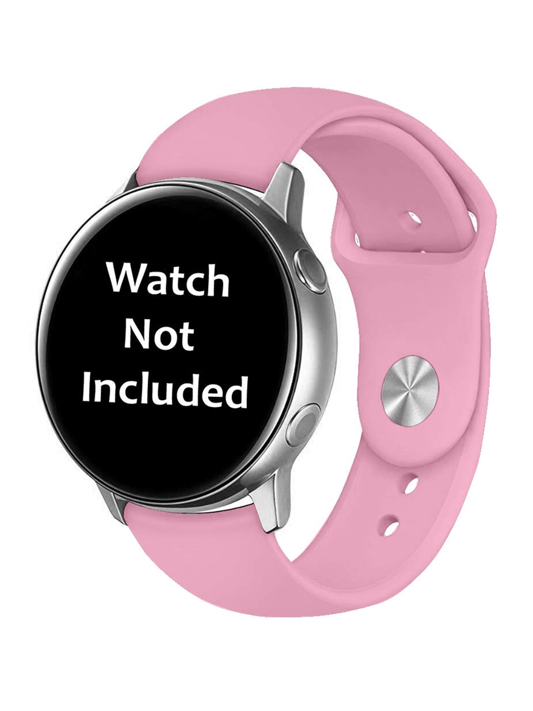 MUTAQINOTI Pink 22 mm Soft Silicone Straps for Smartwatch