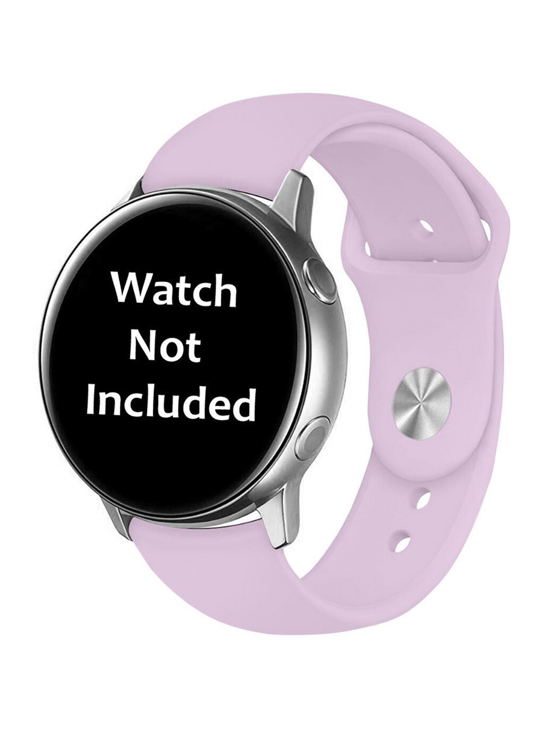 

MUTAQINOTI Purple Solid Silicone Smartwatch Strap