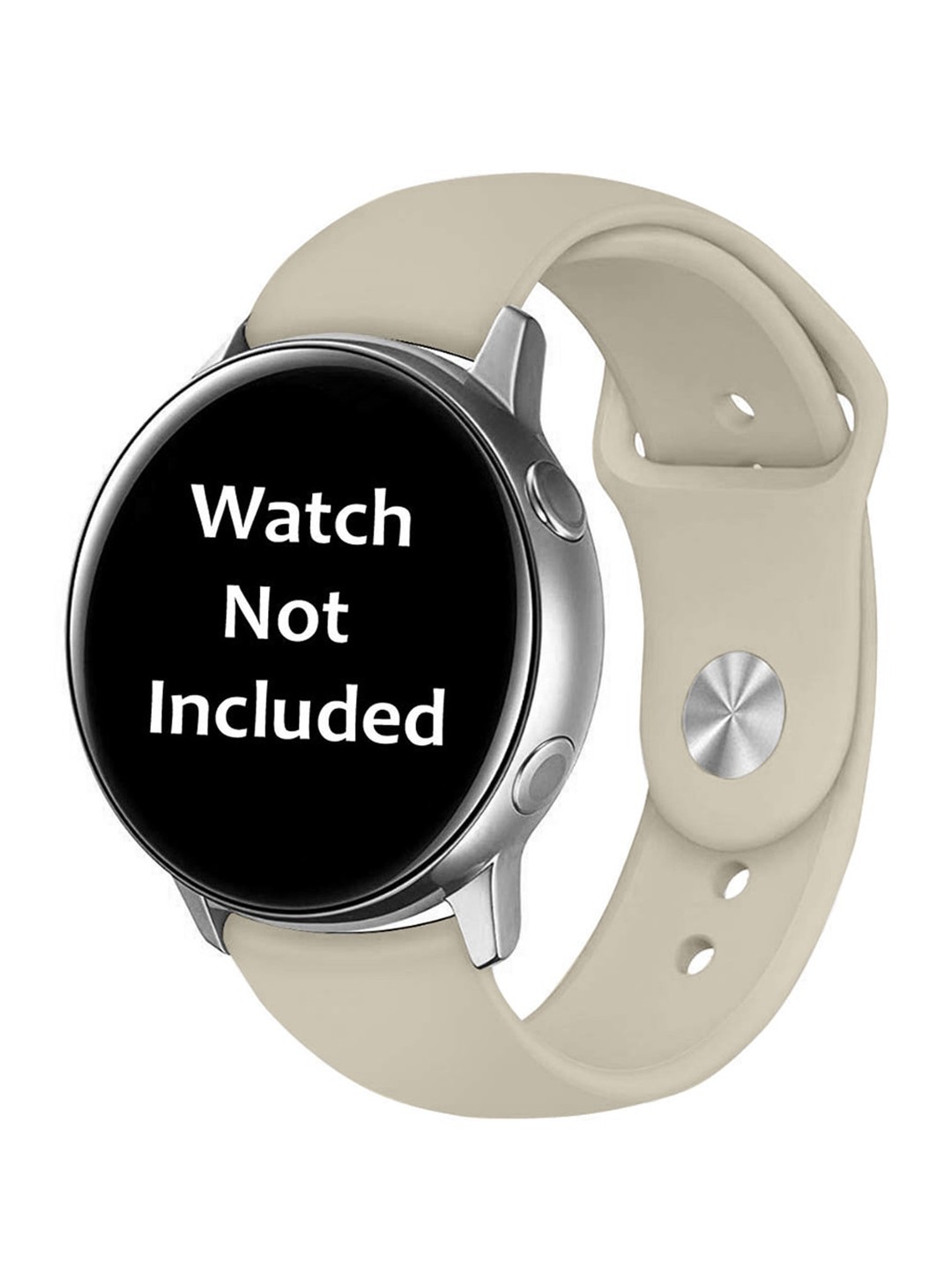 

MUTAQINOTI Grey Soft Silicone Strap for Smartwatch