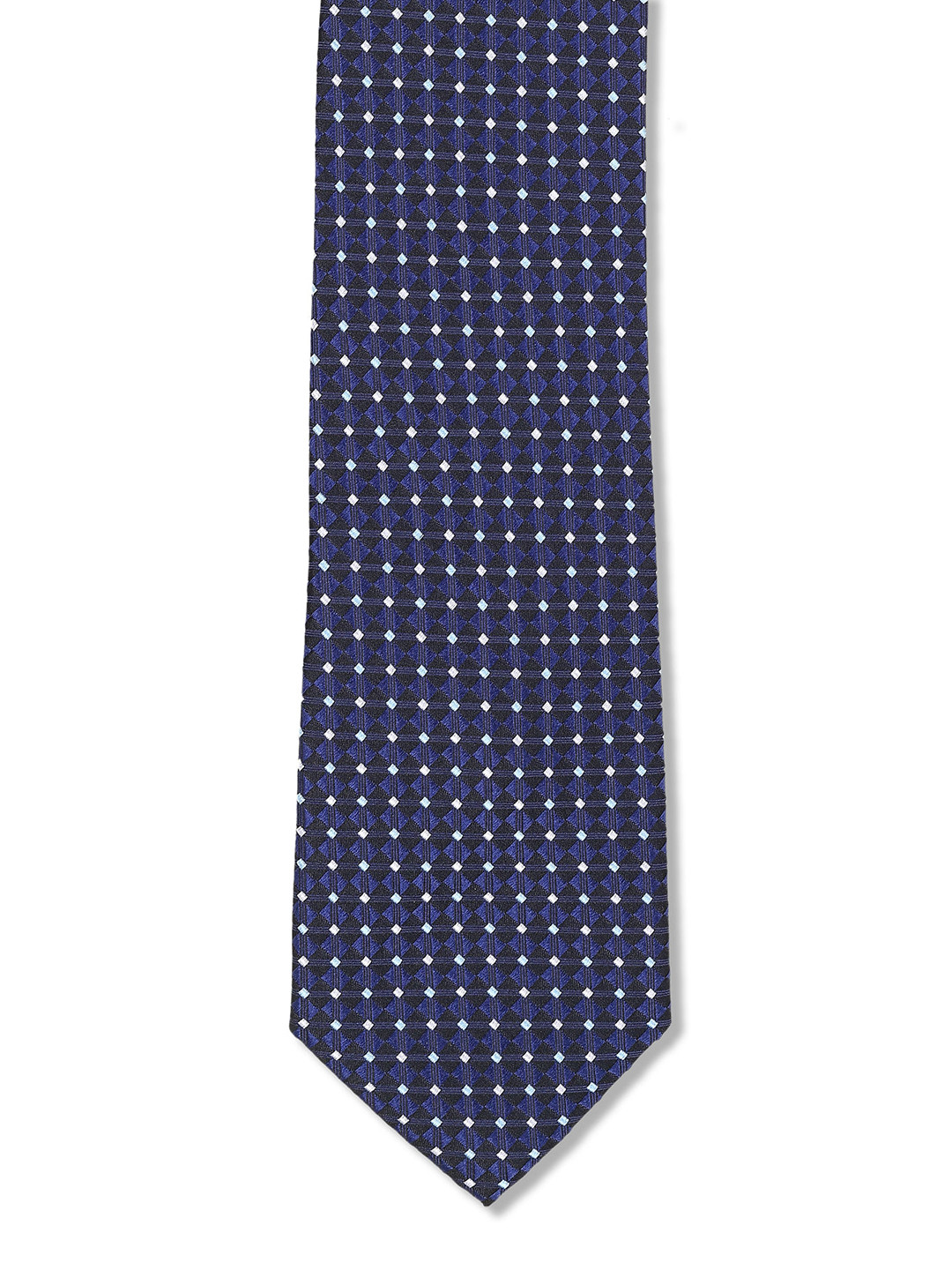 

Arrow Men Black & Blue Geometric Woven Design Broad Tie