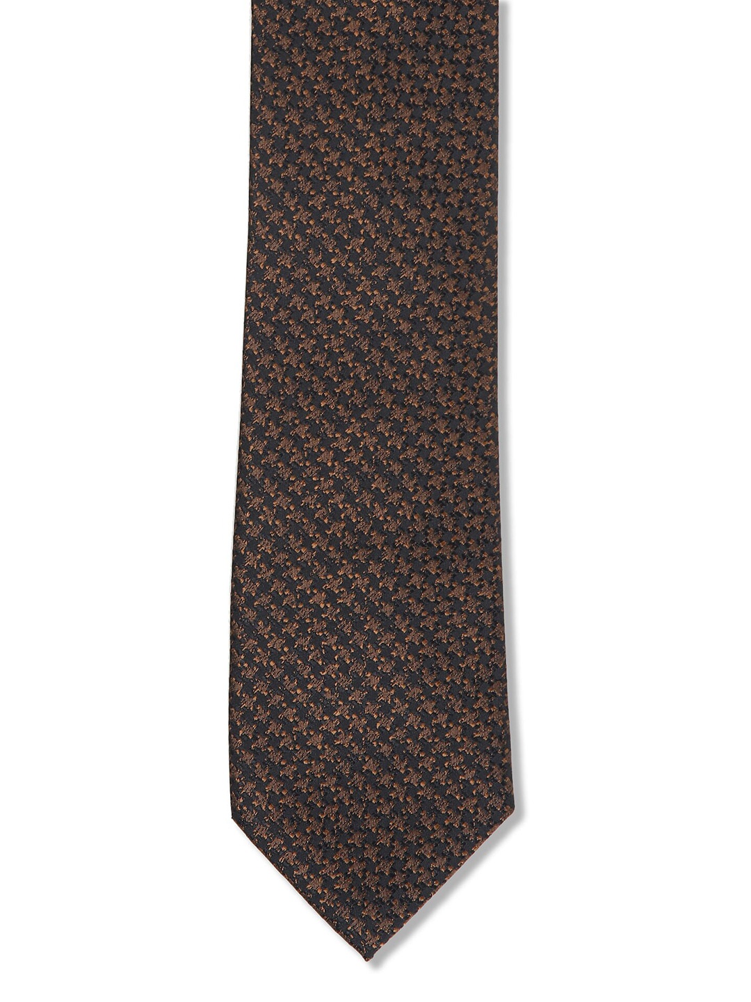 

Arrow Men Brown & Blue Woven Design Skinny Tie