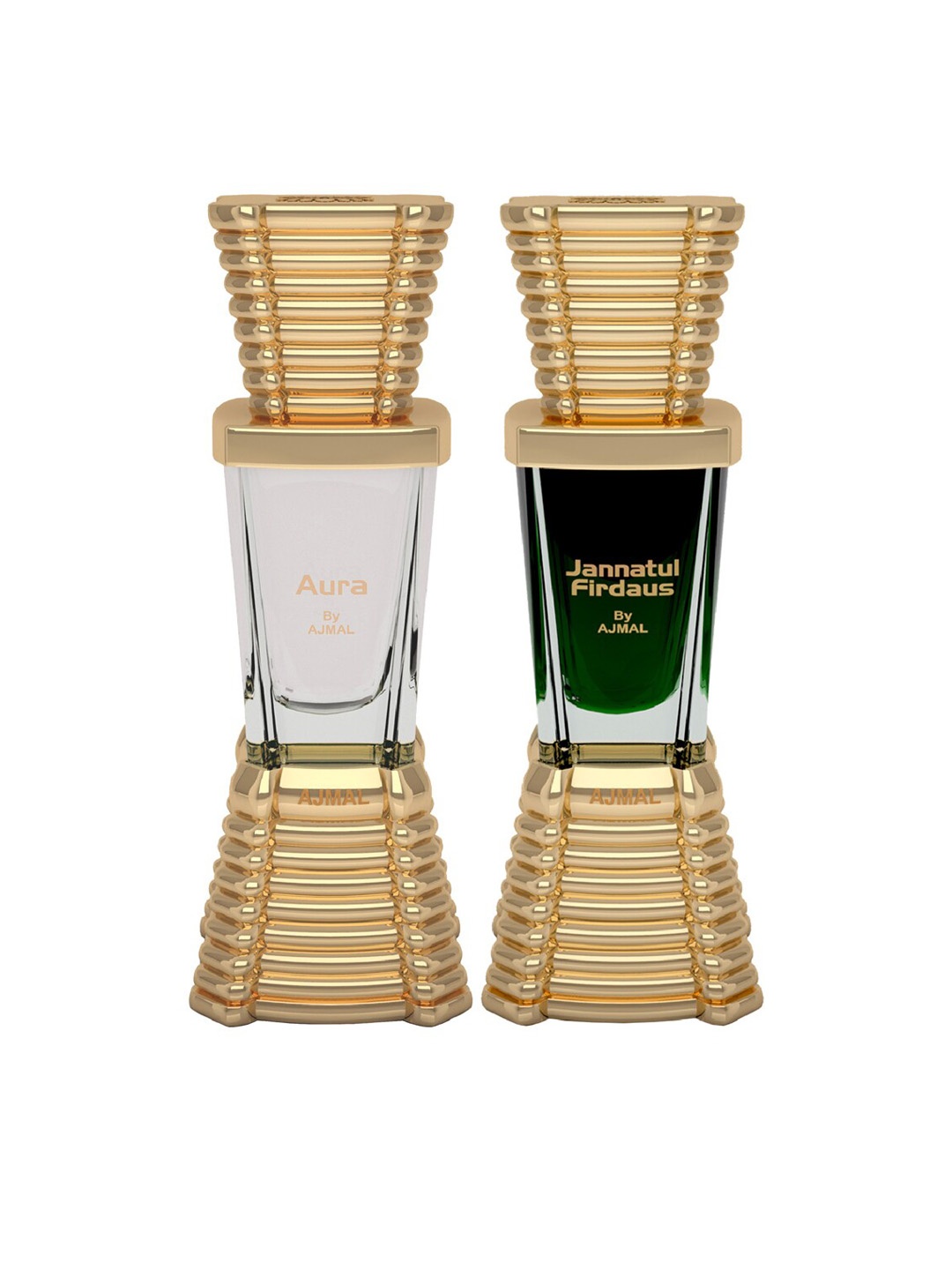 

Ajmal Set of 2 Concentrated Perfumes - Aura 10ml & Jannatul Firdaus 10ml, Gold