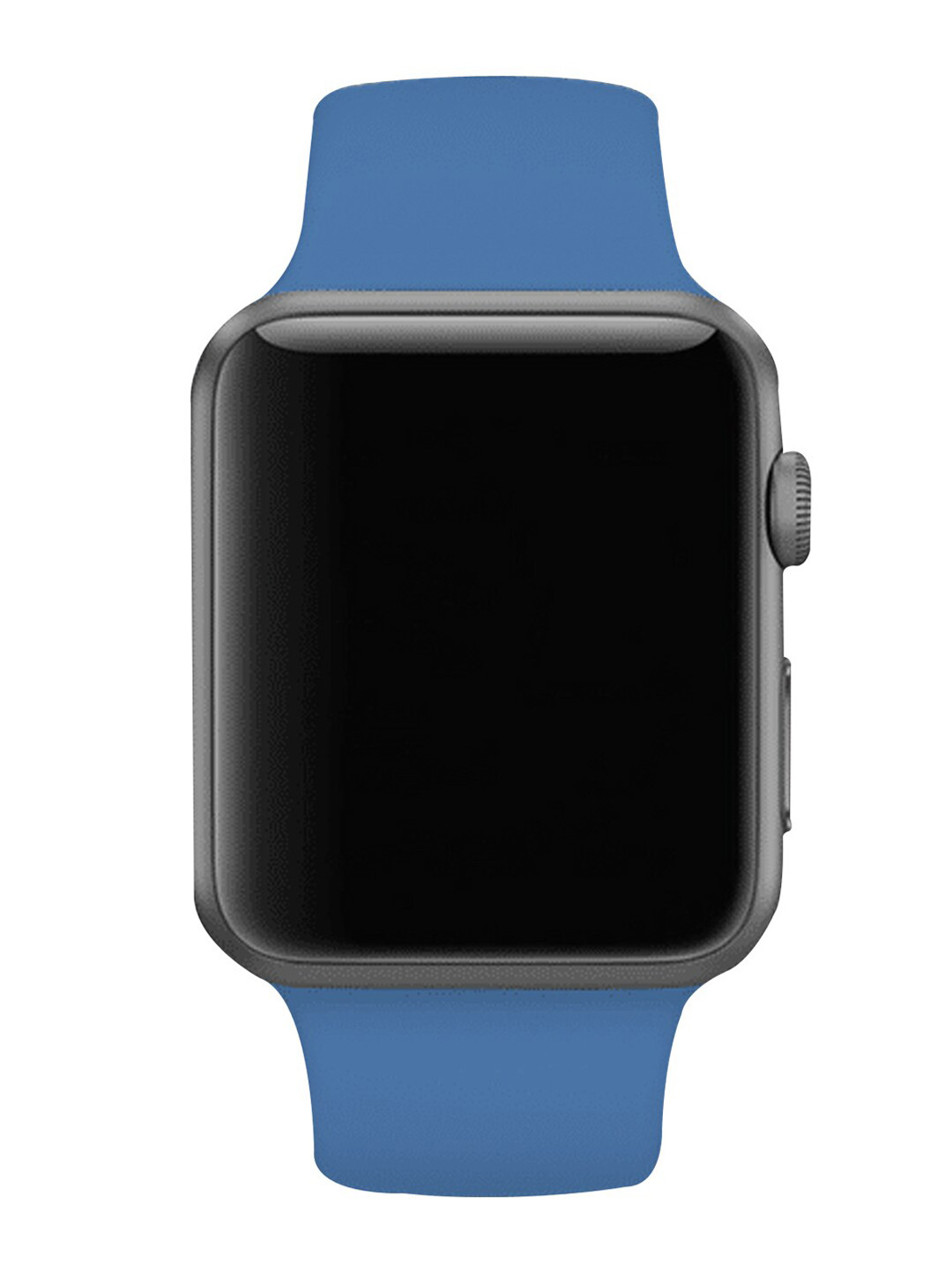 

MUTAQINOTI Blue Solid Smartwatch Strap