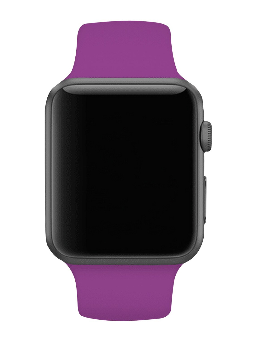 MUTAQINOTI Purple Solid 40 mm Silicone Smartwatch Band