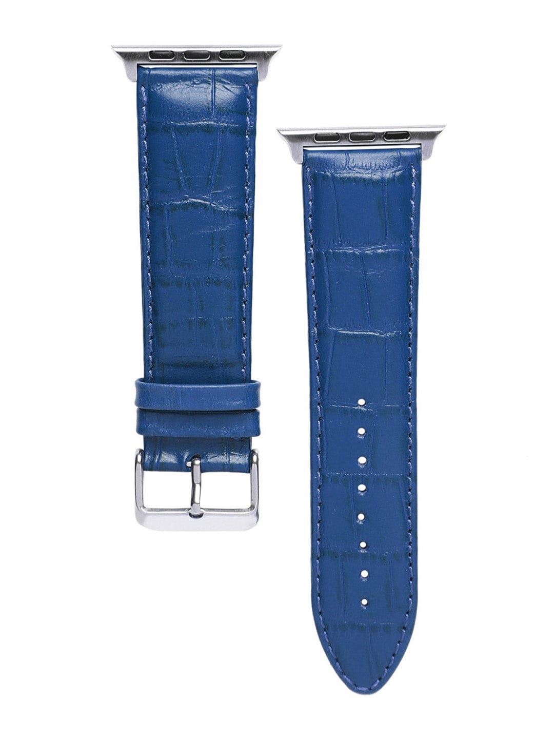 

MUTAQINOTI Blue Solid 40 mm Silicone Smartwatch Band