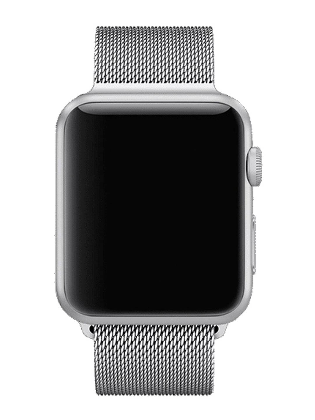 

MUTAQINOTI Silver-Toned Solid Stainless Steel SmartWatch Straps