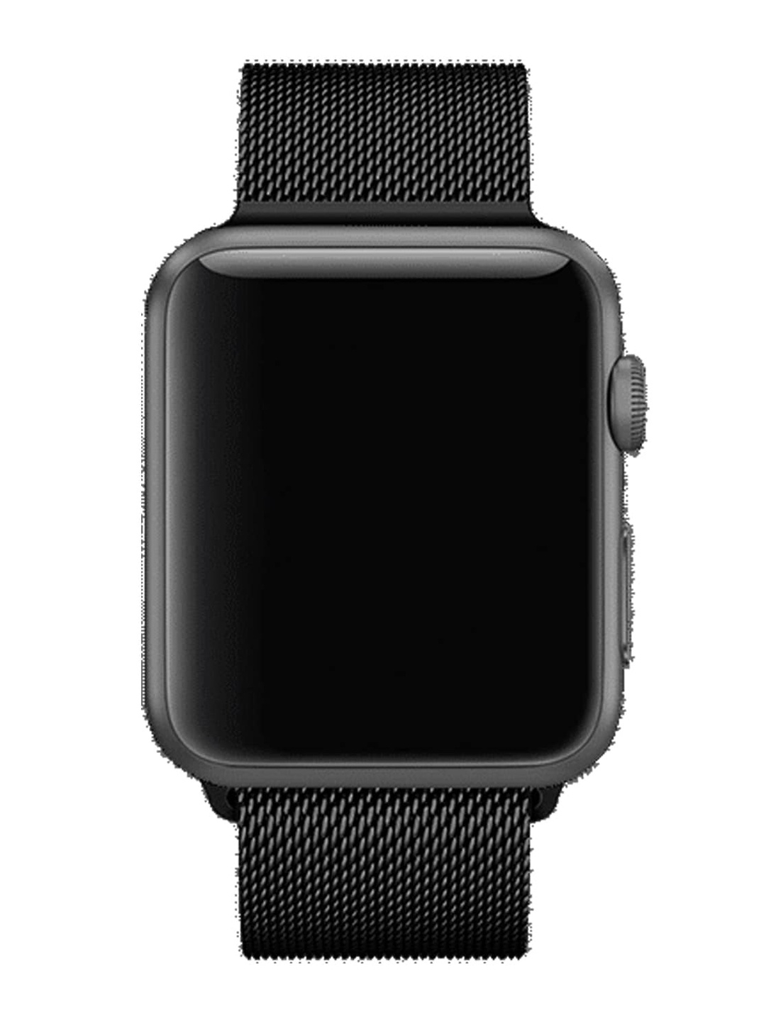 

MUTAQINOTI Black Solid Chain 44 MM Smartwatch Strap