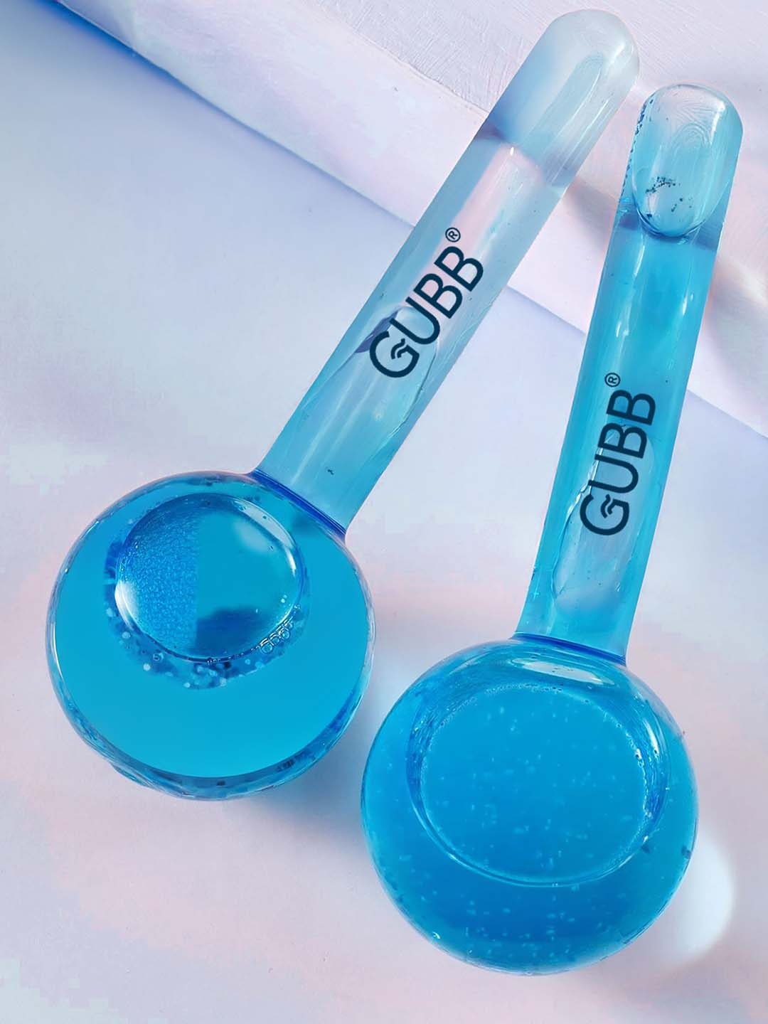 

GUBB Set of 2 Facial Ice Roller Globes Face Massager, Blue