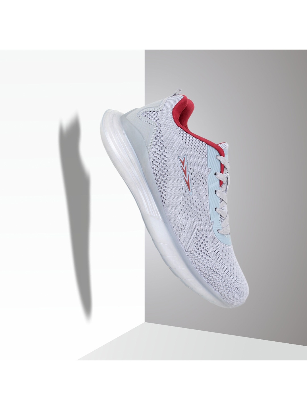 

Columbus Men Grey Mesh Running Shoes