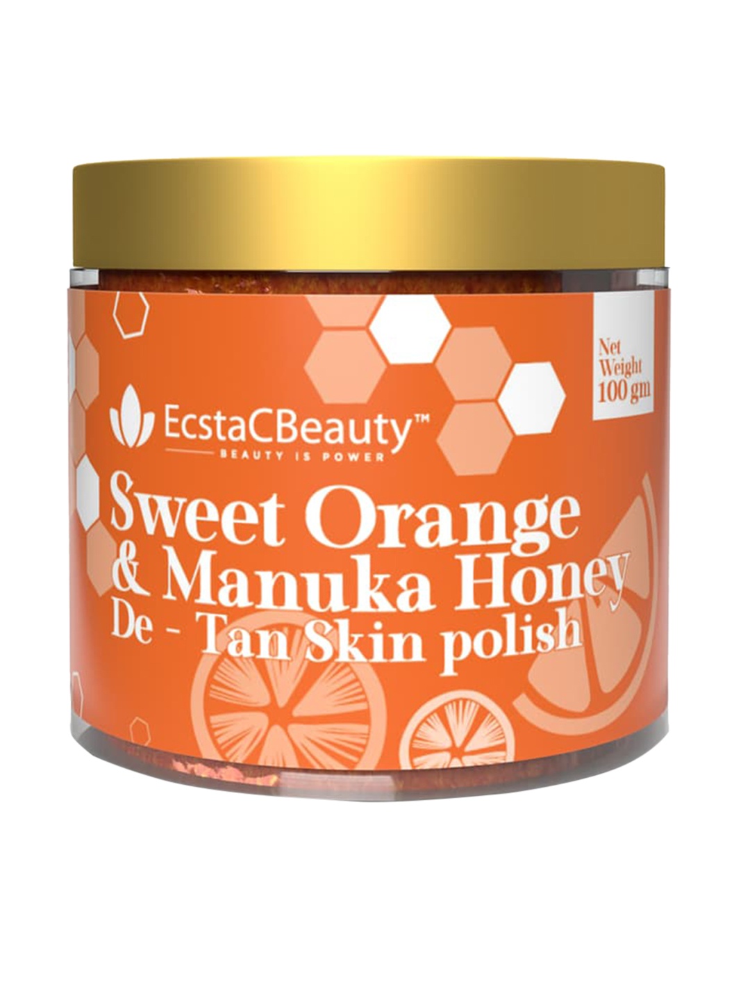 

EcstaCBeauty Face Scrub and Exfoliator - 100ml, Orange