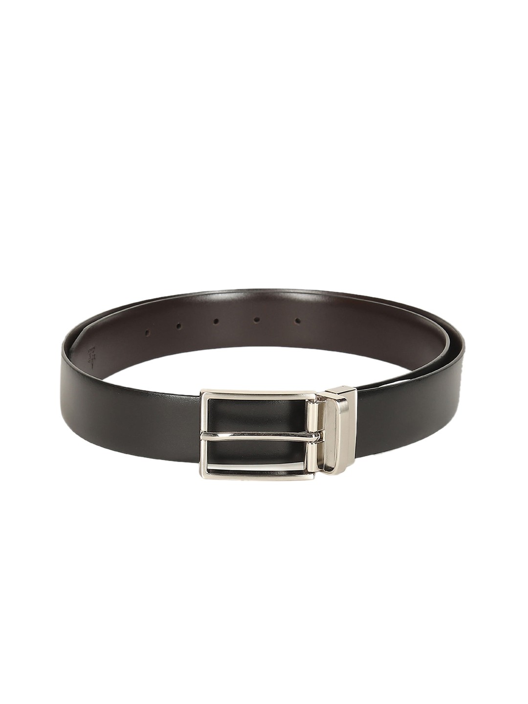 

Arrow Men Black Leather Formal Belt