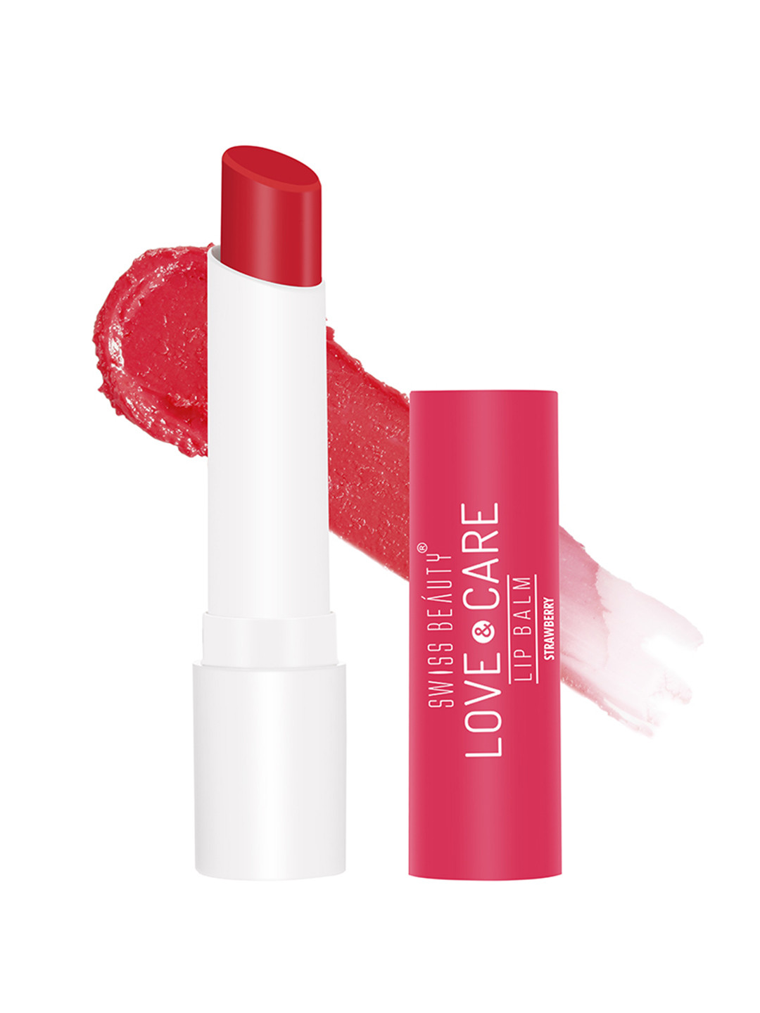 

SWISS BEAUTY Love & Care Lip Balm - Strawberry, Magenta