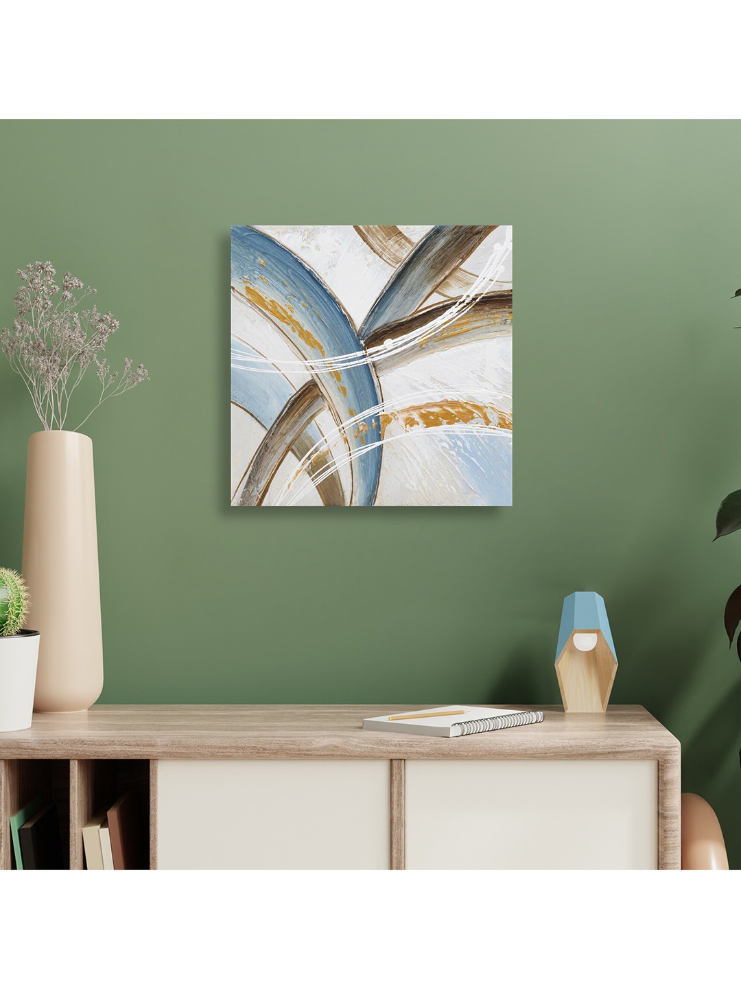 

HomeTown Blue Ilona Abstract1 Canvas Hand Painted Wall Art
