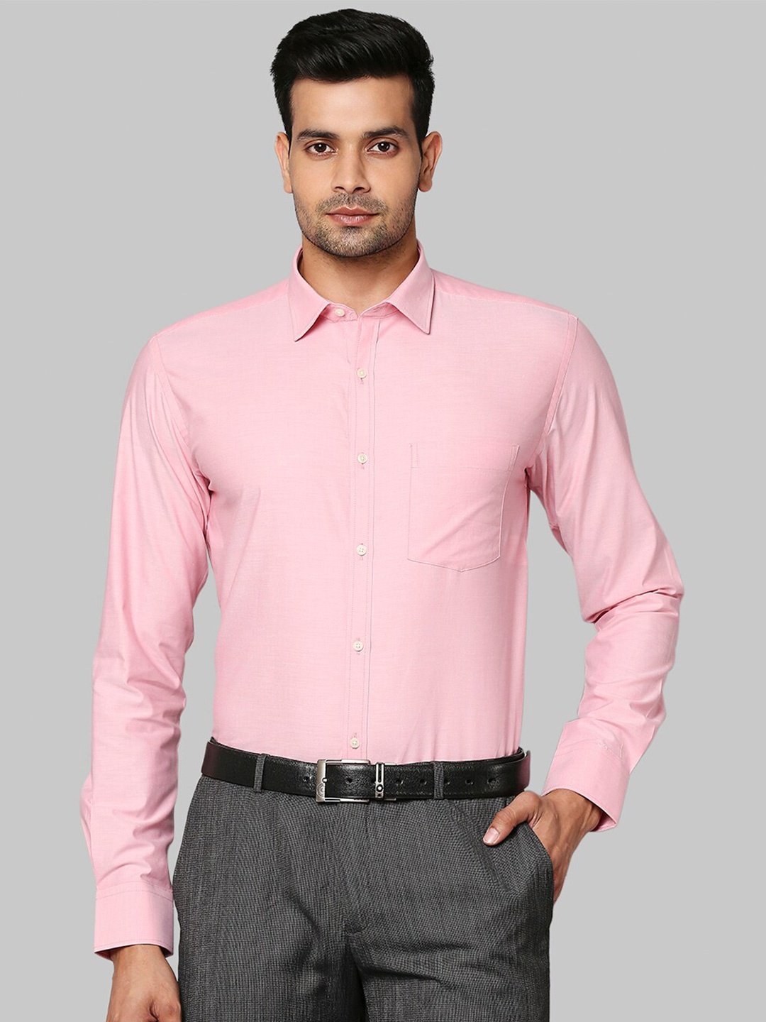

Park Avenue Men Pink Slim Fit Casual Shirt