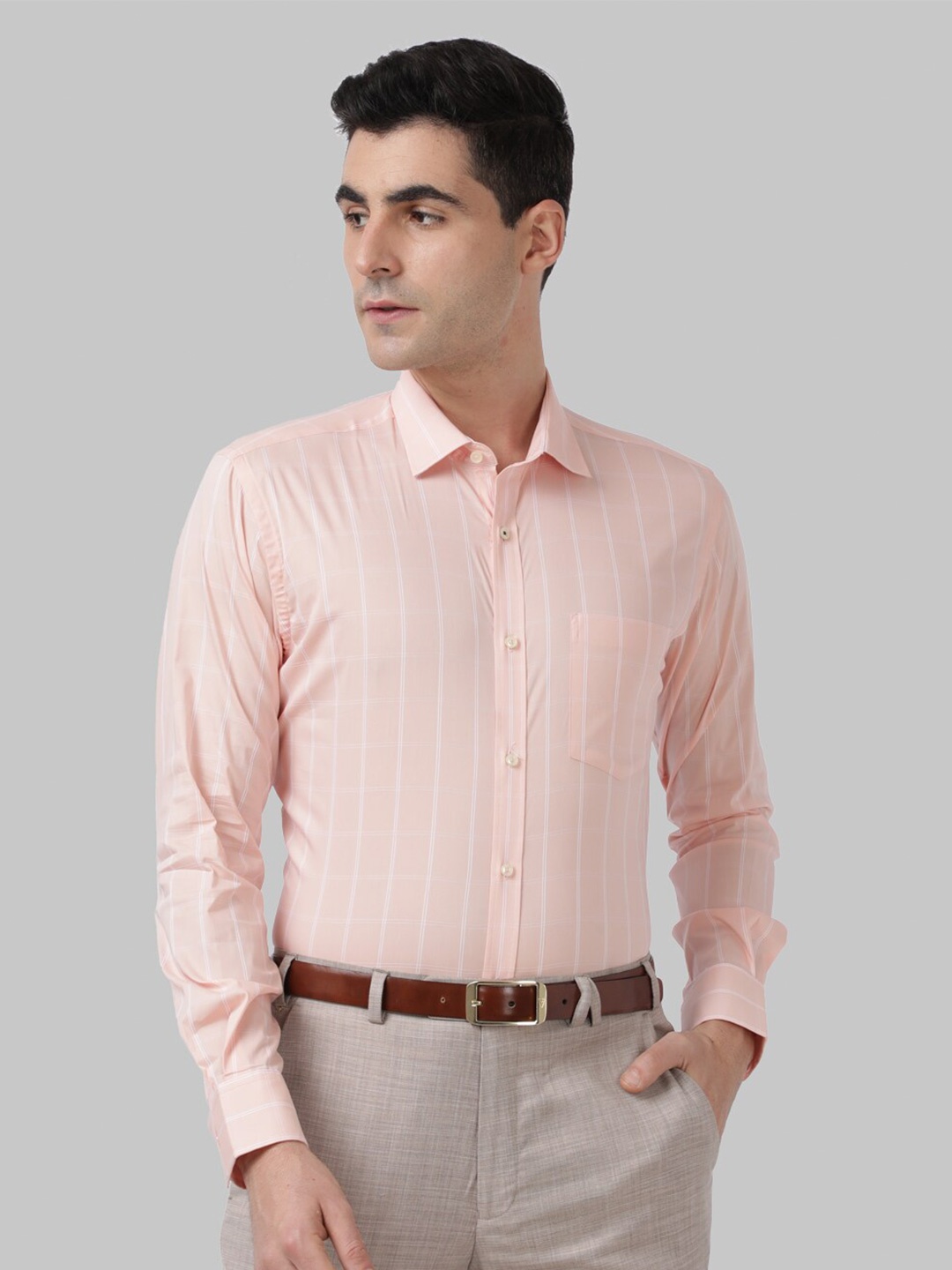 

Park Avenue Men Orange Slim Fit Casual Shirt