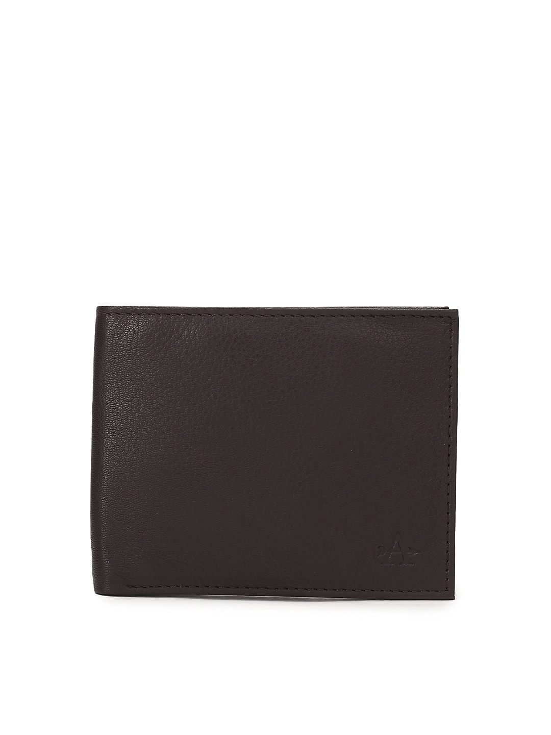 Arrow Men Brown PU Two Fold Wallet