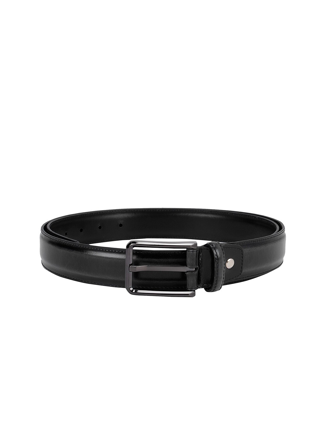 

ROSSO BRUNELLO Men Black Leather Belt