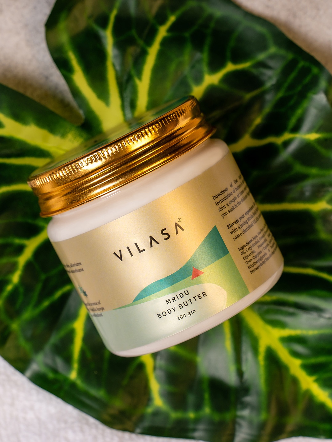 

VILASA Mridu Body Butter with Vitamin E to Fades Stretch Marks & Moisturizes - 200 g, Beige
