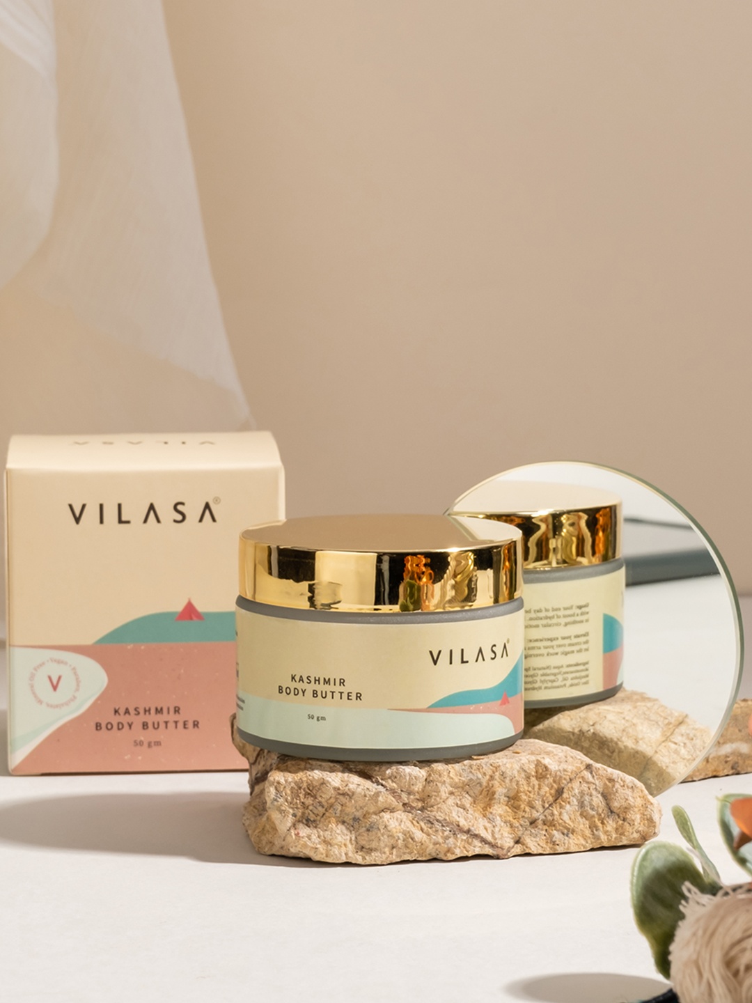 

VILASA Kashmir Body Butter to Promotes Radiant Complexion & Fights Discoloration - 50 g, Off white
