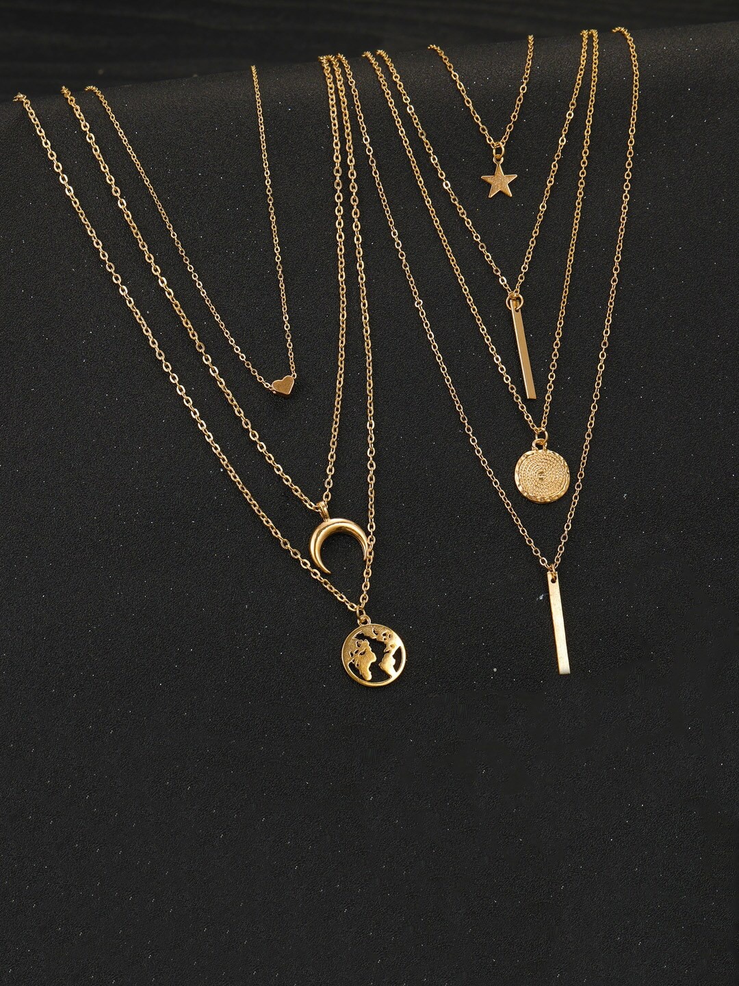 

Vembley Gold-Toned Gold-Plated Layered Necklace