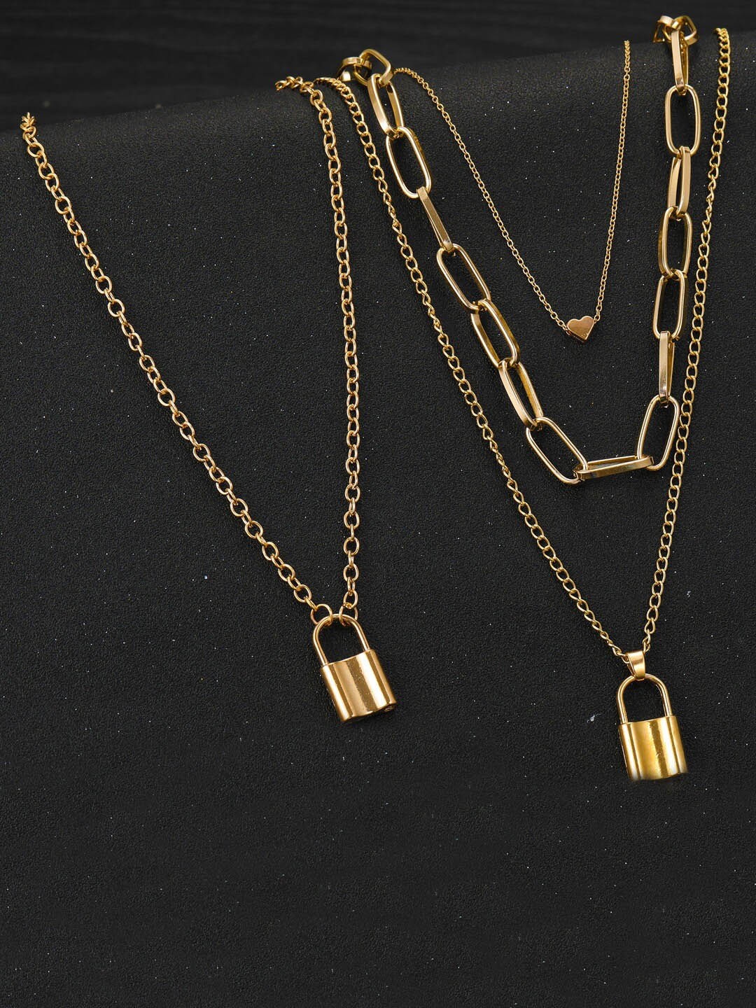

Vembley Gold-Toned Gold-Plated Layered Necklace