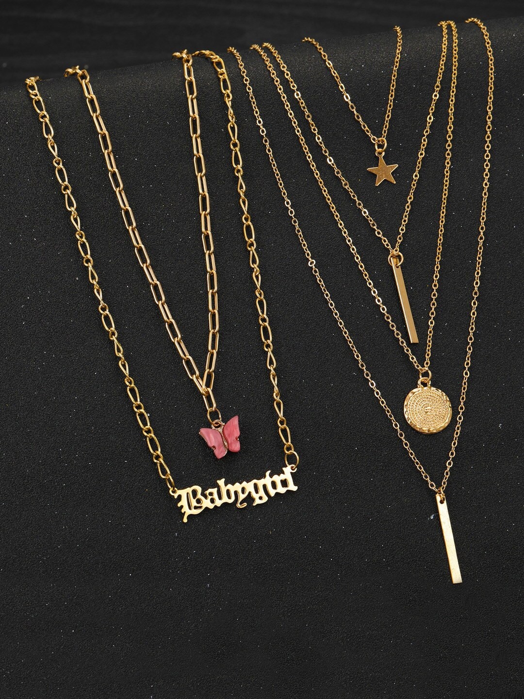 

Vembley Gold-Toned Gold-Plated Layered Necklace