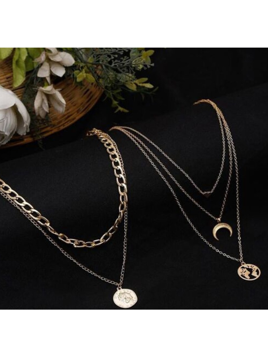 

Vembley Gold-Toned Gold-Plated Layered Necklace