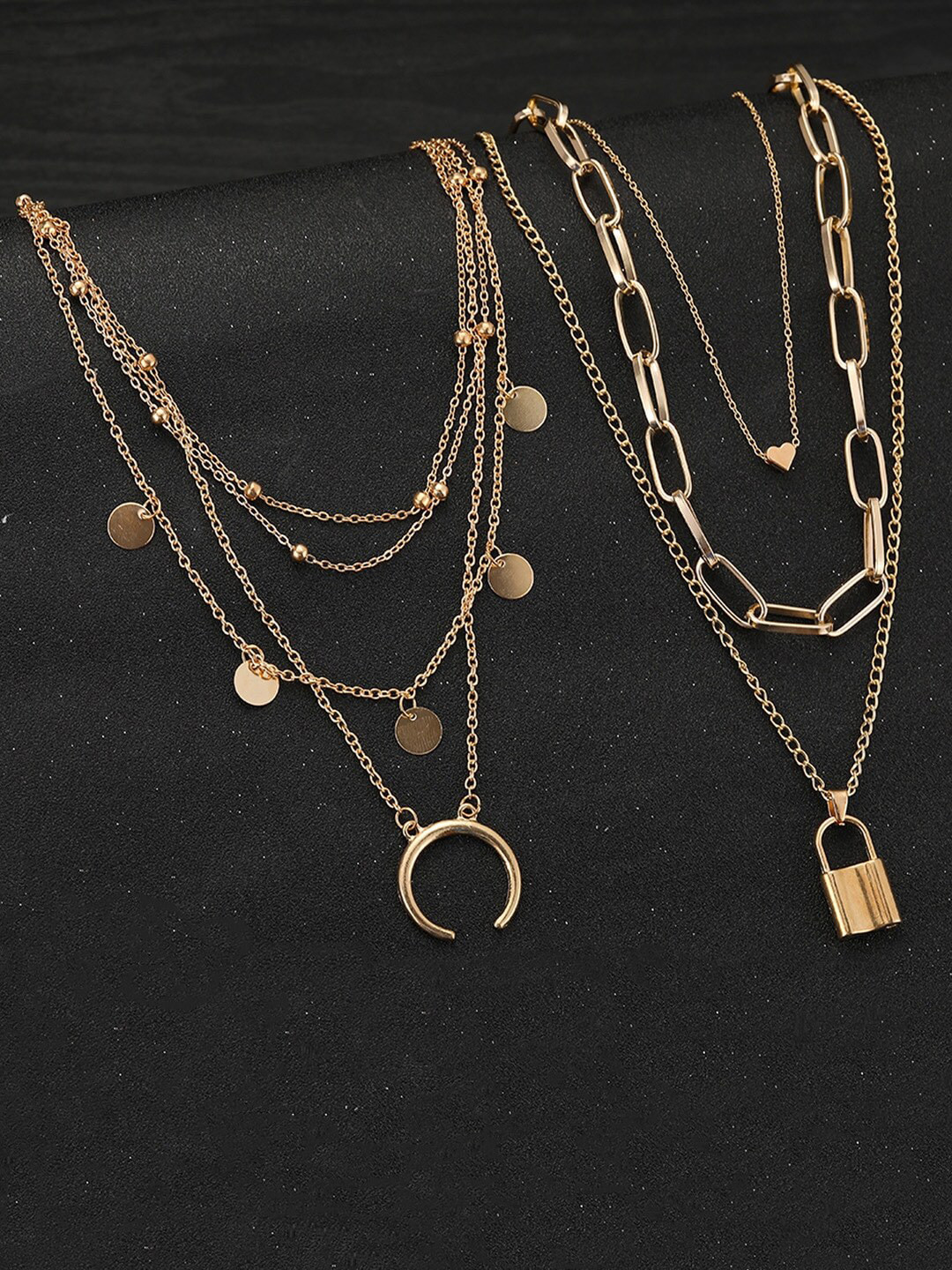 

Vembley Gold-Toned Gold-Plated Layered Necklace