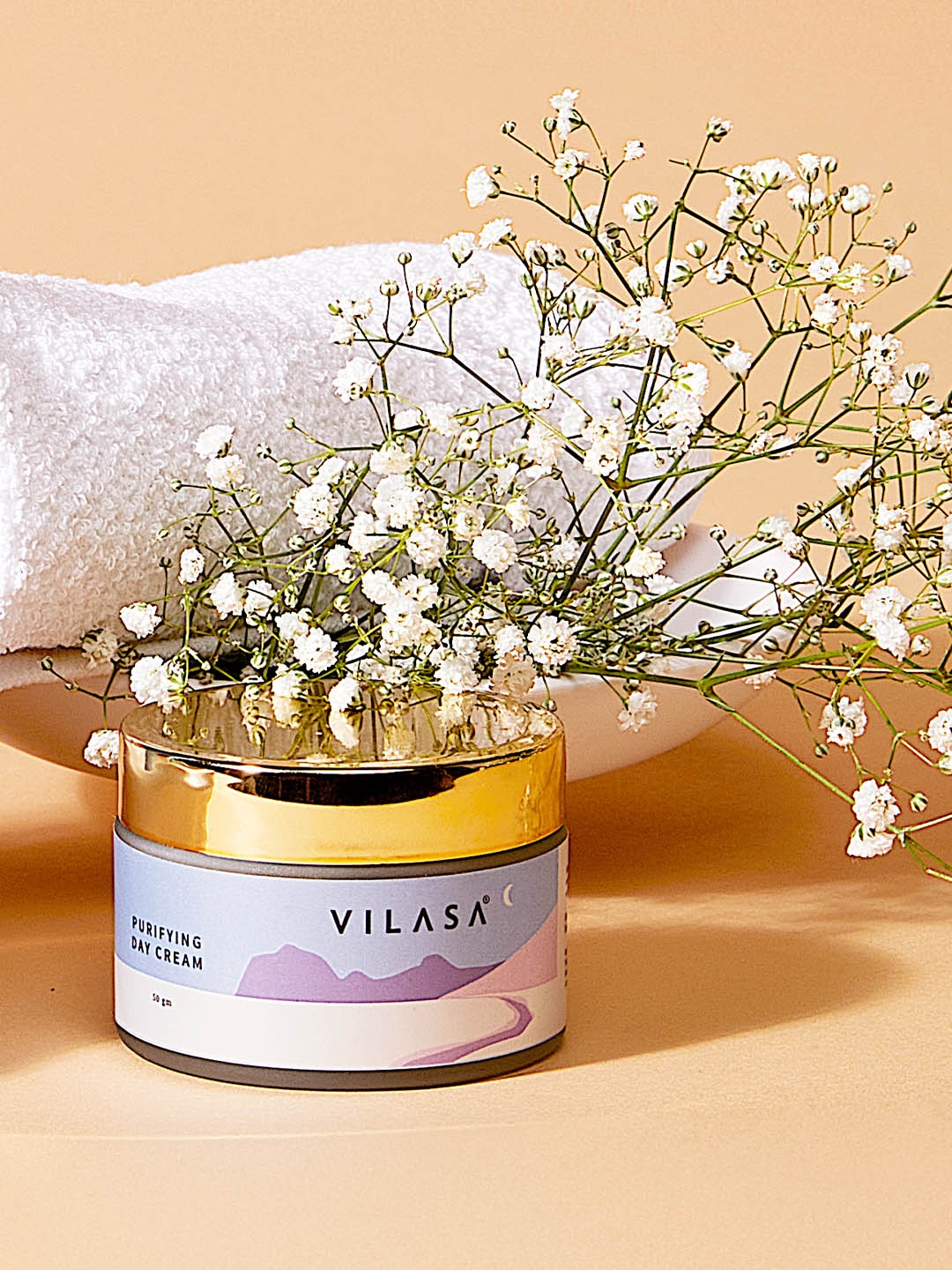 

VILASA Purifying Day Cream for Glowing Skin & Even Clear Complexion - 50 g, Blue